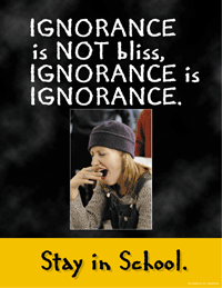 Ignorance Is Ignorance - Why Stay In School?