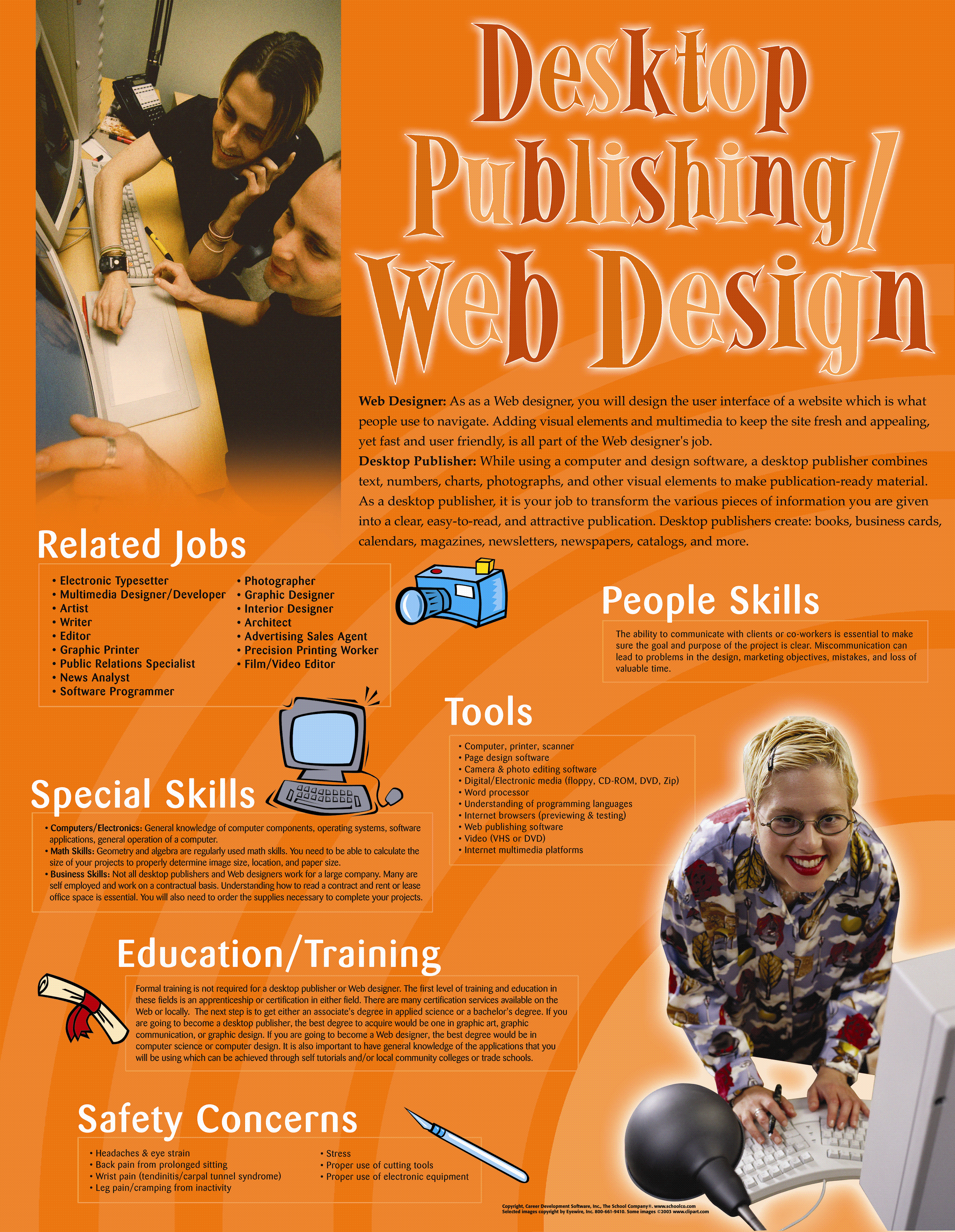 Desktop Publishing & Web Design, Career & Tech Ed. Poster