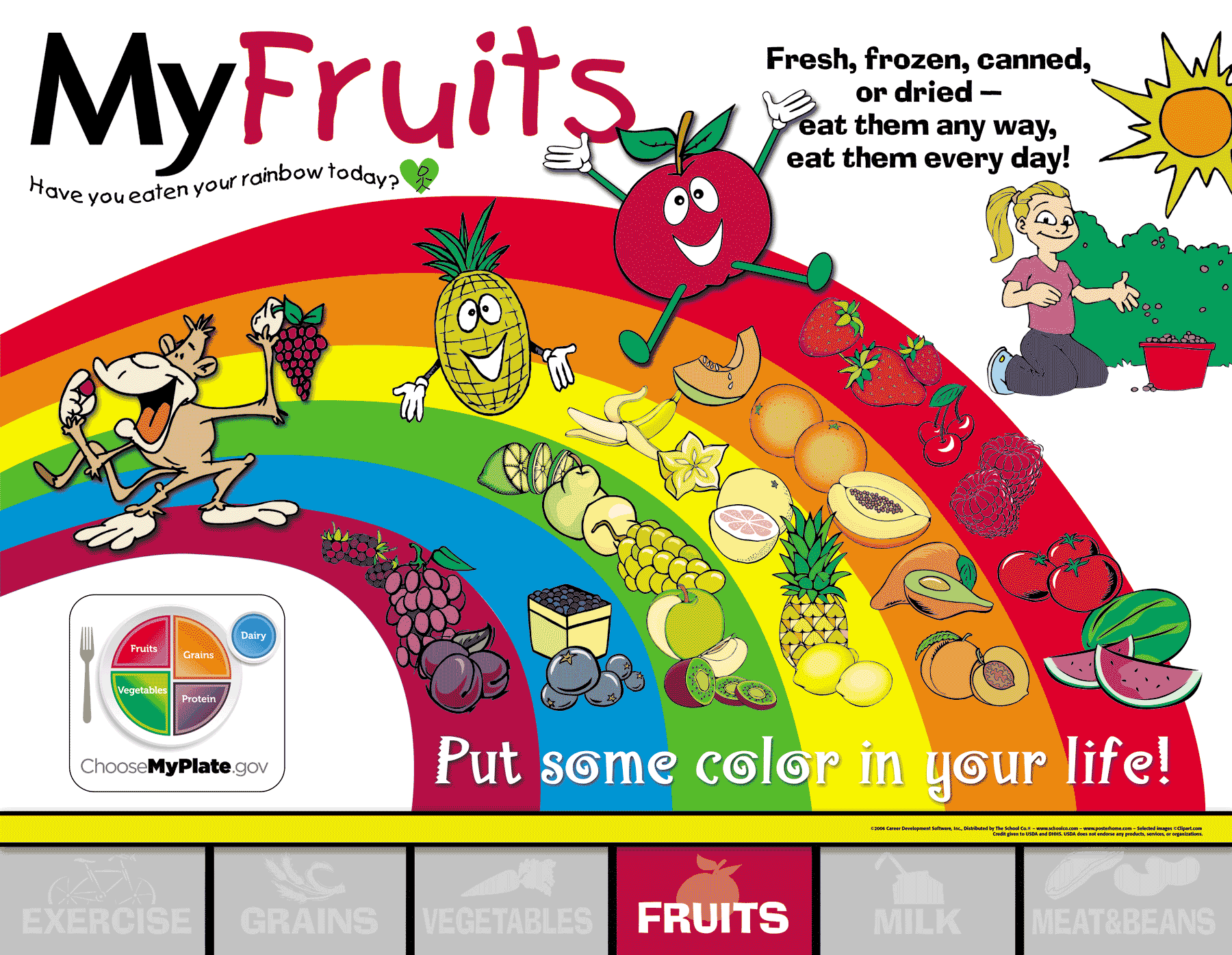 Fun Persons Food Guide Poster Set
