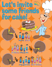 Let's Invite Some Friends For Cake - Kitchen Math