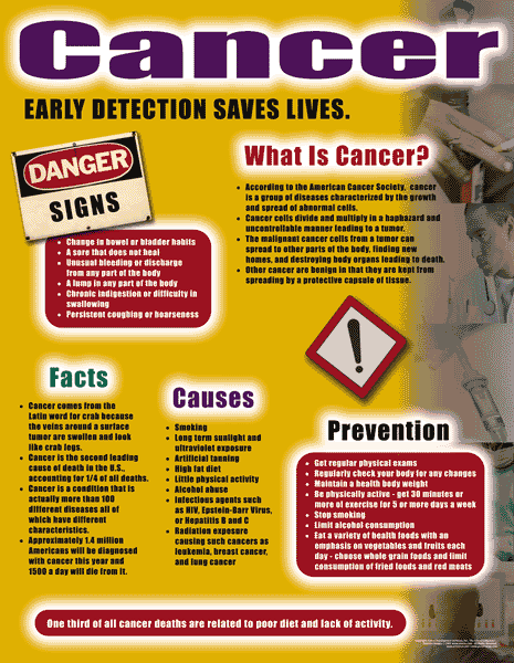 Cancer - Health Issues Poster & Handout