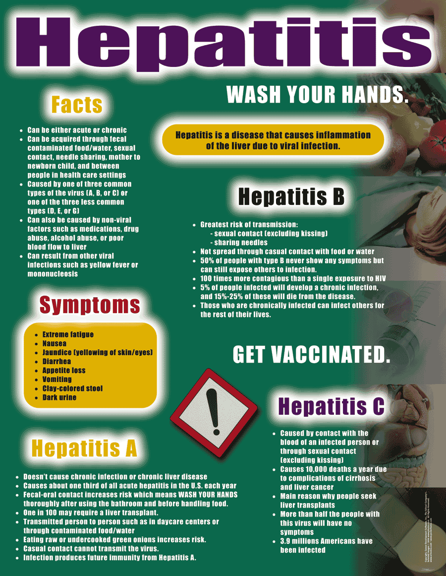Hepatitis - Health Issues Poster & Handout
