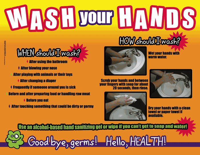 Wash Your Hands! Poster & Handout