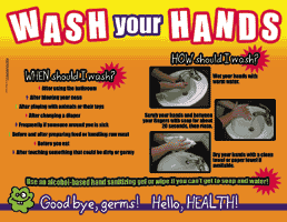 Good Bye, Germs! Hello, Health! Posters & Handouts - Click Image to Close