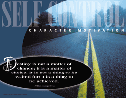 Character Motivation: Self-Control Poster Set