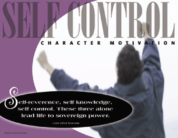 Character Motivation: Self-Control Poster Set - Click Image to Close