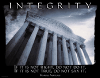 Integrity - right and true