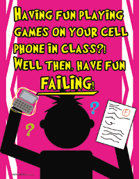 Classroom Cell Phone Etiquette Poster Set