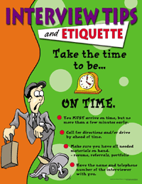 Interview Tips And Etiquette Poster Set - Click Image to Close