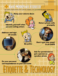 Basic Workplace Etiquette Poster Set - Click Image to Close